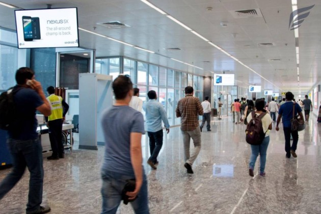 Bangalore Airport Suspended Digital Screens - Domestic-85