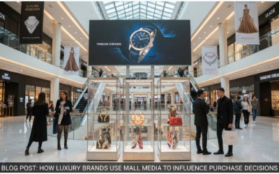How Luxury Brands Use Mall Media to Influence Purchase Decisions