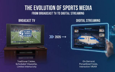 The Evolution of Sports Media |  Broadcast TV | Digital Streaming