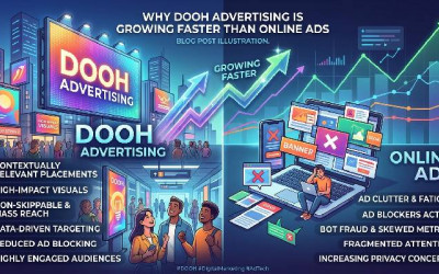 Digital Out of Home Advertising Is Growing Faster Than Online Ads
