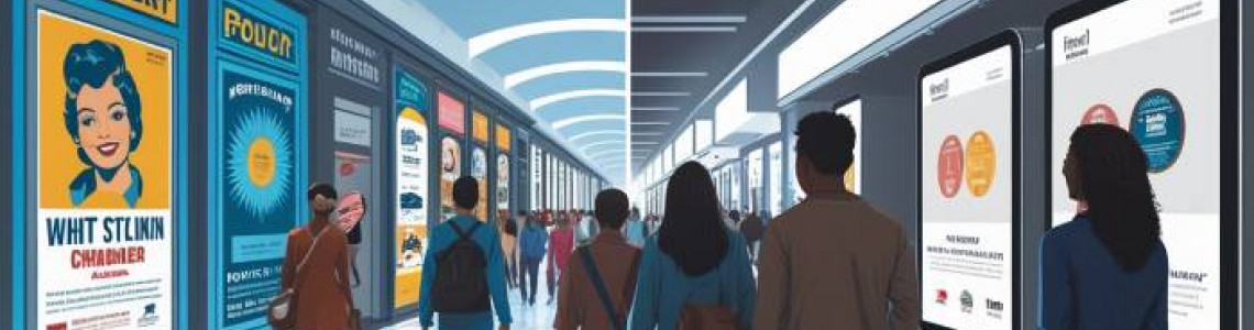 Evolution of Mall Advertising | From Posters to Digital Screens Evolution of Mall Advertising | From Posters to Digital Screens