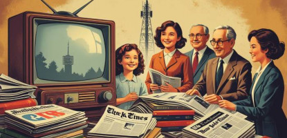 The Power of Television and Print in the Era of Mainline Media