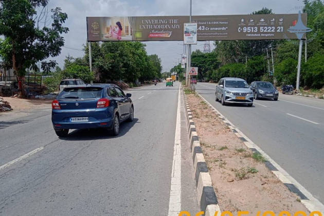 International Airport Road Bagalur Near KIADB Gantry Advertising-160