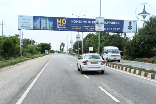 International Airport Road Bagalur Near KIADB Gantry Advertising-159